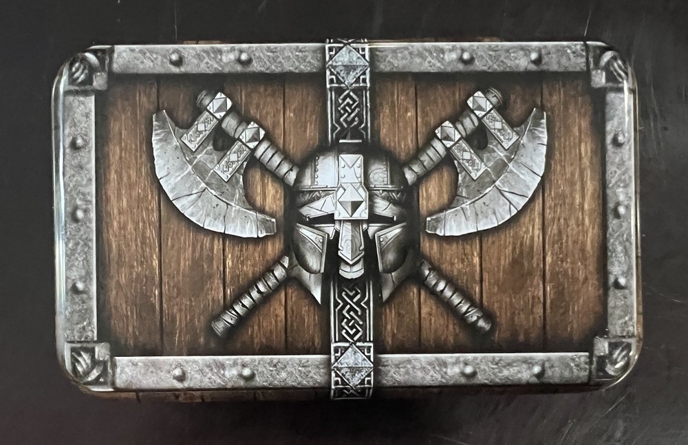 Skull Splitter Metal Dice Copper Polyhedral Set Skullsplitter D&D