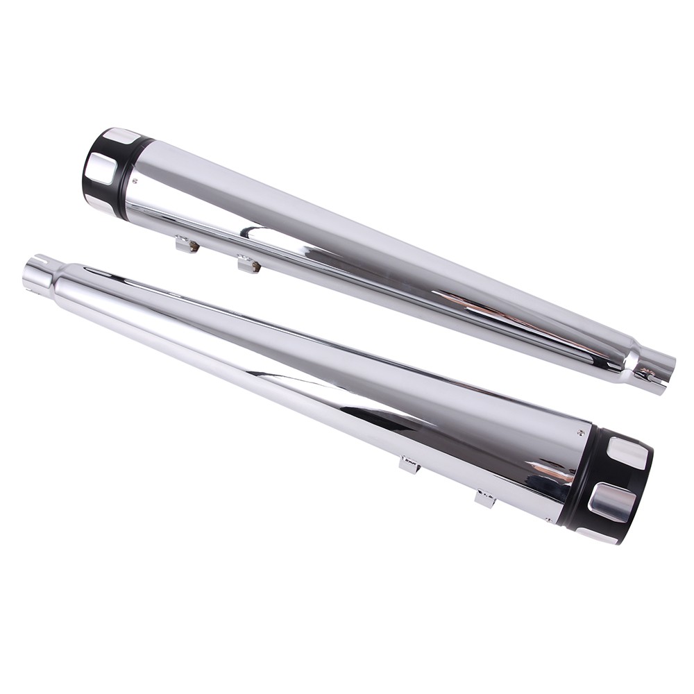 4" Megaphone Exhaust Pipes Mufflers For Harley Touring Ultra Classic Road Glide