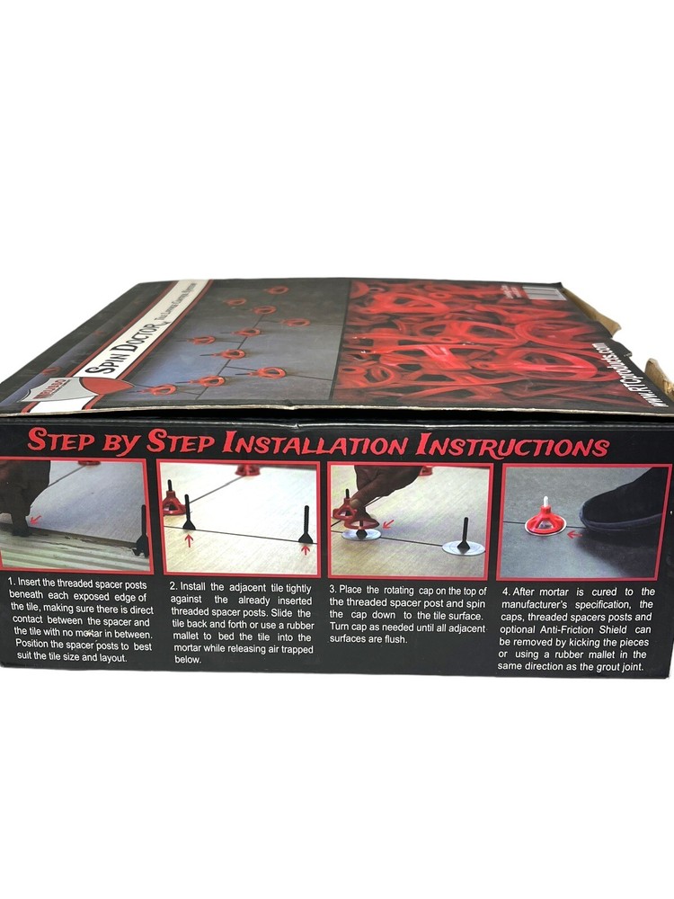 Spin Doctor Tile Leveling System Caps ONLY 100 PCS in Box Item# SDCAP