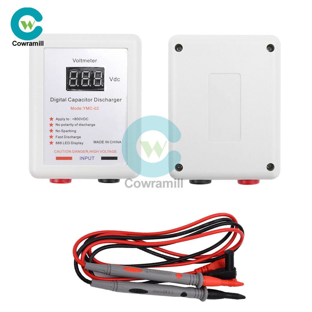 Digital Capacitor Discharge Pen Discharging Tool with Voltmeter without Sparking