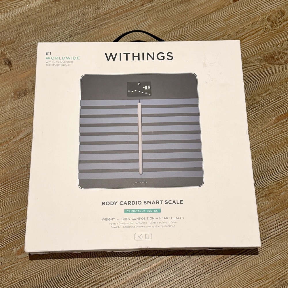 Brand New Sealed Withings Body Cardio Smart Scale -Body Composition + Heart Rate