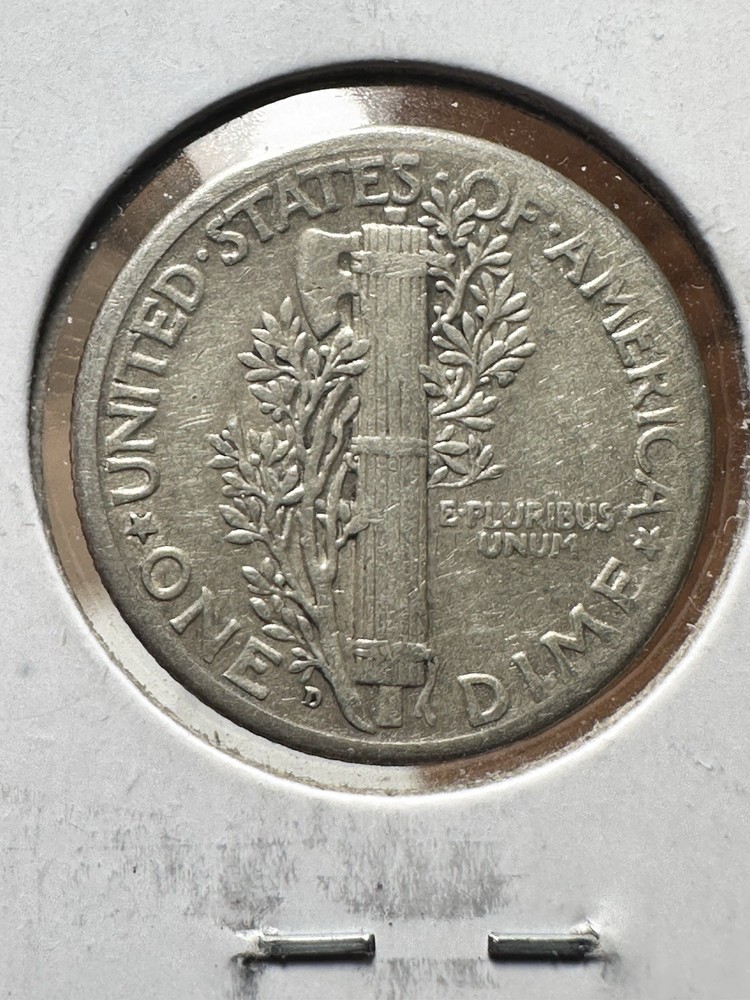1928 d mercury dime 10c- Extra Fine