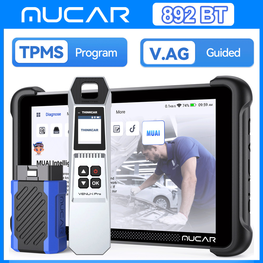 MUCAR 892BT TPMS Programming Scanner AI Diagnostic All System Scan Bidirectional