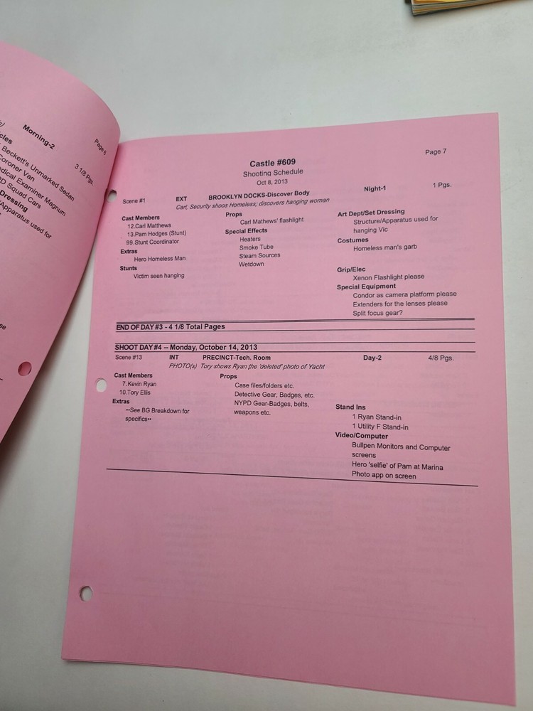 CASTLE / David Amann TV Script, Annie Wersching & William Mapother "Disciple"