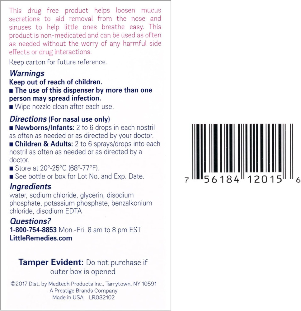 Noses Saline Spray Drops, 1 Fl Oz