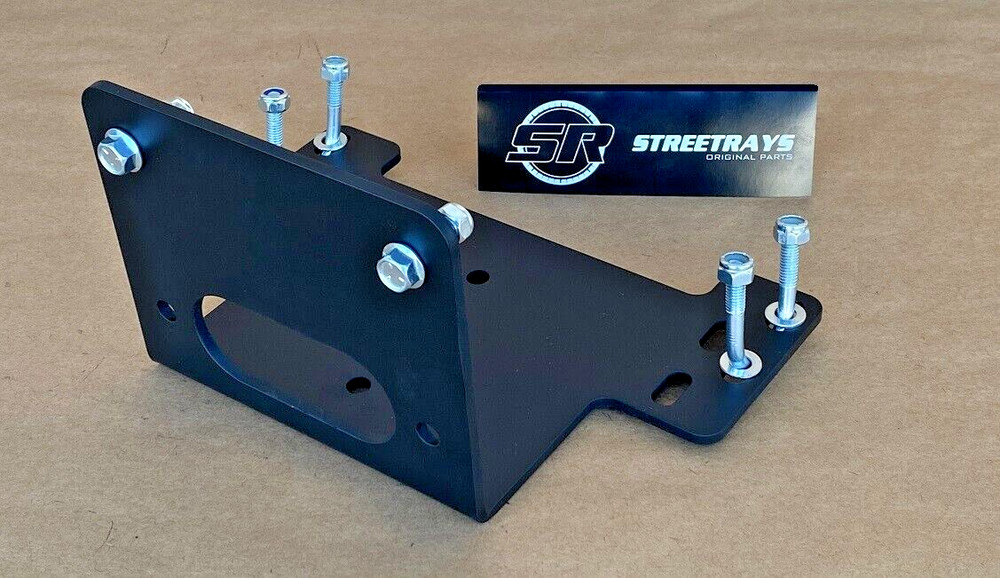 [SR] Winch Mounting Bracket Plate FOR 2005-2016 Kawasaki KAF400A Mule 600 610