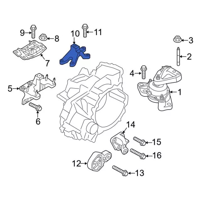 Genuine Ford Automatic Transmission Mount Bracket BB5Z6031A