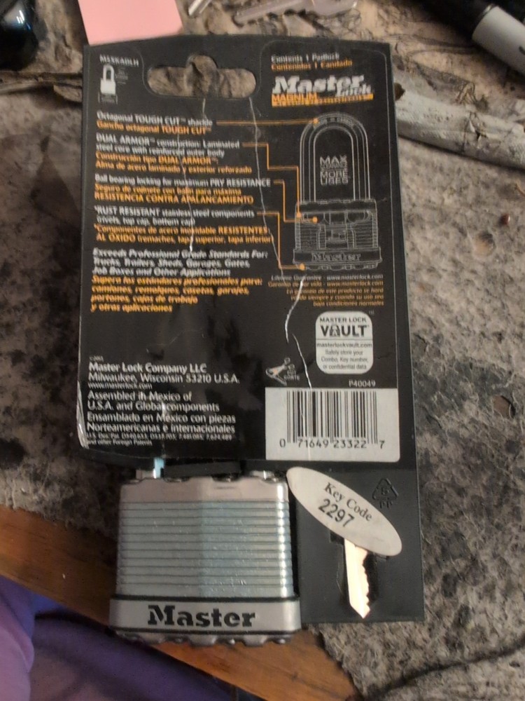 Master Magnum Lock Model M5xkadlh Nip