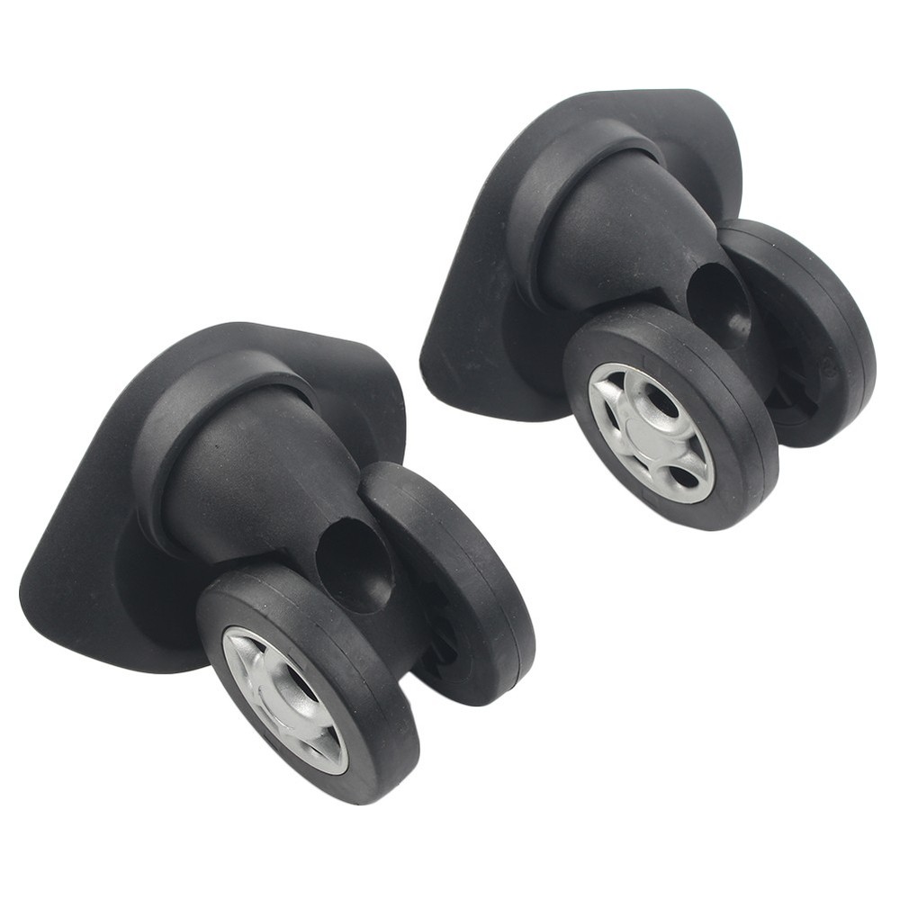 1 set W045 Replacement Luggage Spinner 360°universal Wheel Black