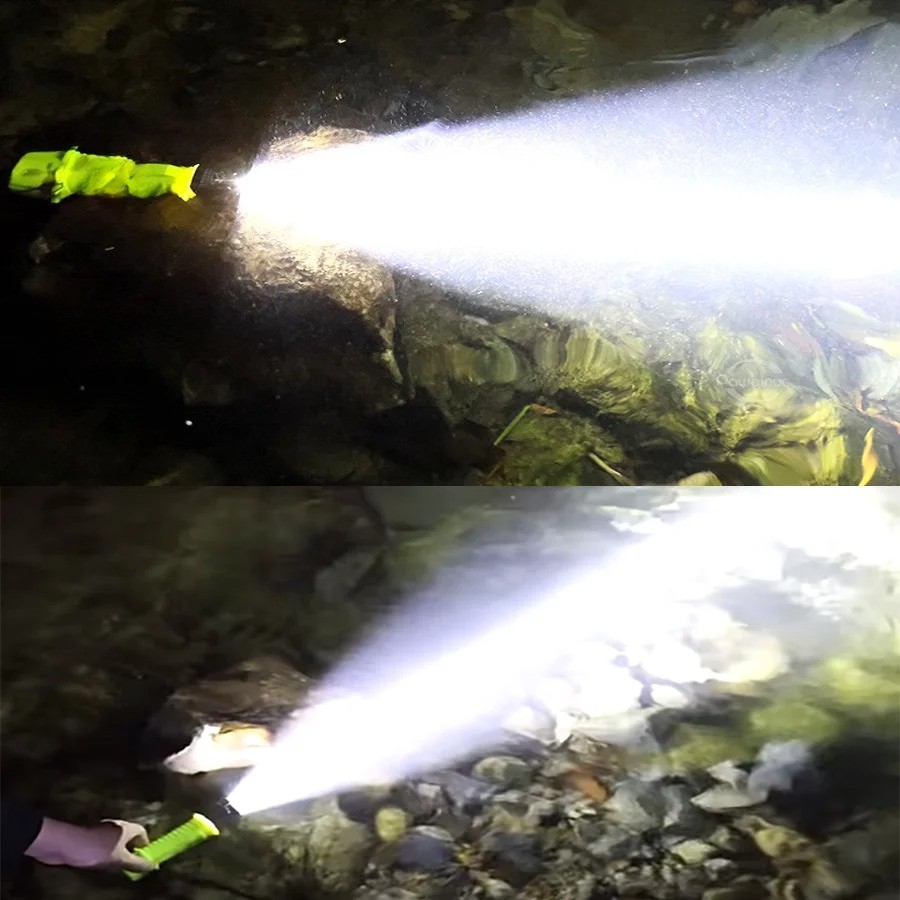 Professional LED Diving Flashlight Underwater Scuba Dive Torch Lamp Diver Light