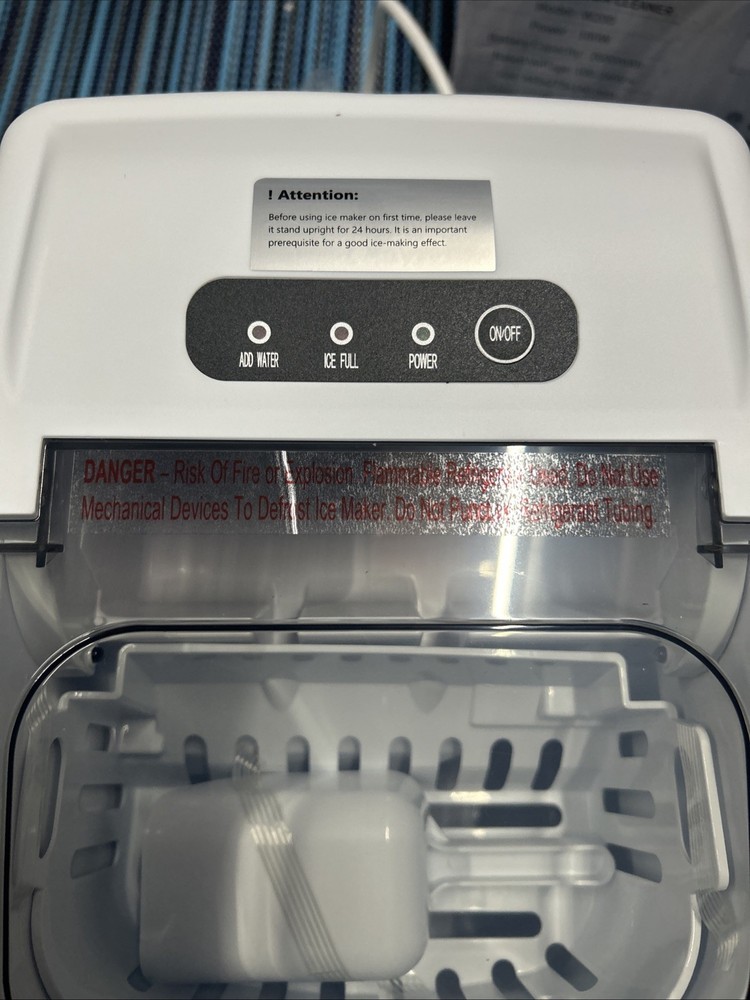 Portable Ice Maker Countertop, 9Pcs/8Mins, 26lbs/24H