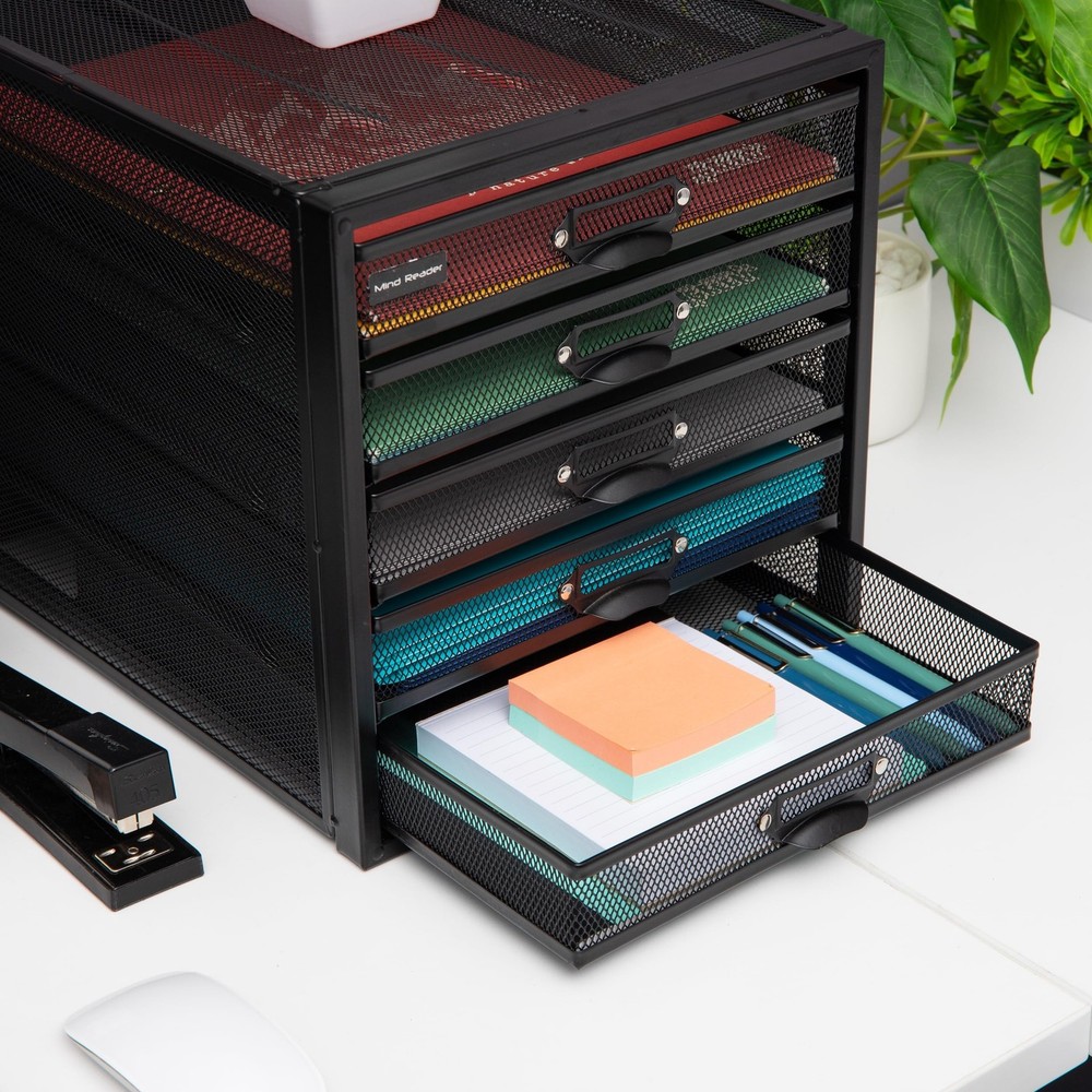 Mind Reader File Storage Drawers, Desk Organizer, Multi-Purpose, Crafts, Offi...