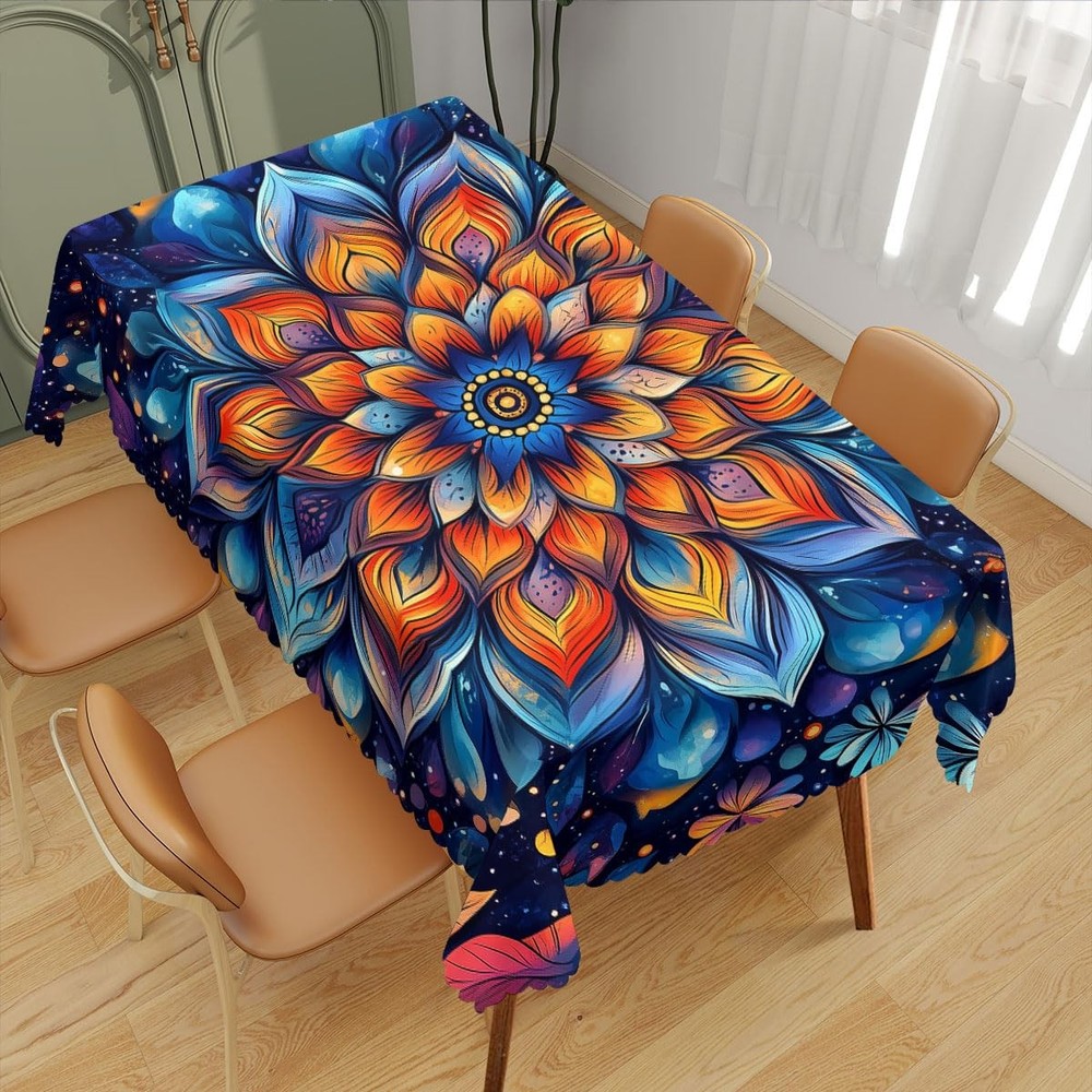 Mandala Decorative Rectangle Table Cloth 70" x 52" (Rectangular), Mandala_20