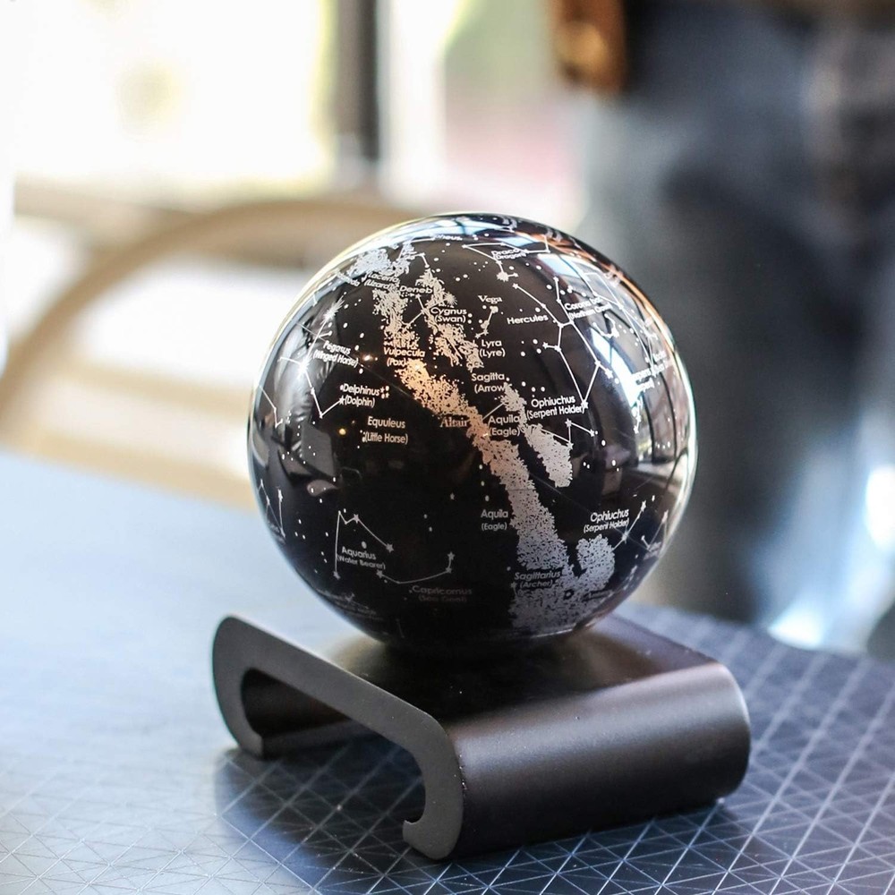 MOVA 4.5" Constellations Rotating Globe – Solar-Powered Star Map Desk Gift