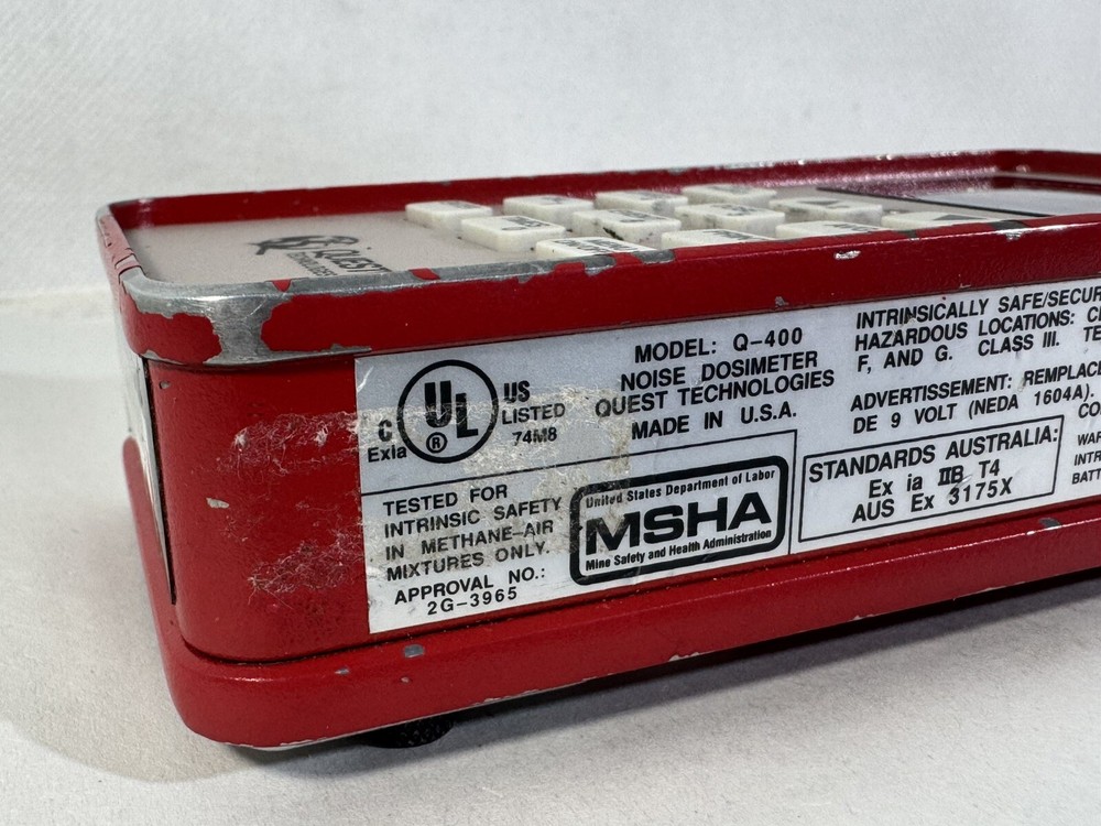 QUEST TECHNOLOGIES Q-400 NOISE DOSIMETER With OUT Sonic Probe