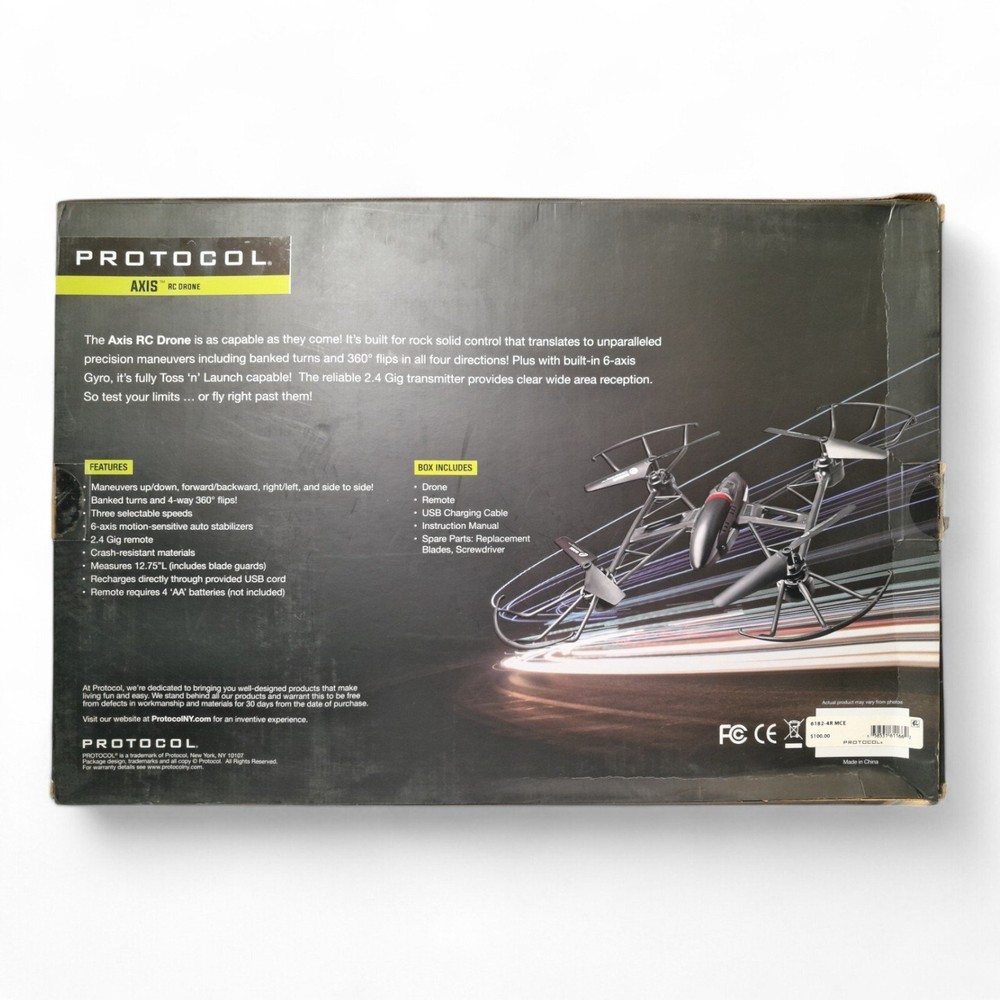Protocol Axis RC Stunt Drone - Black [DAMAGED BOX]