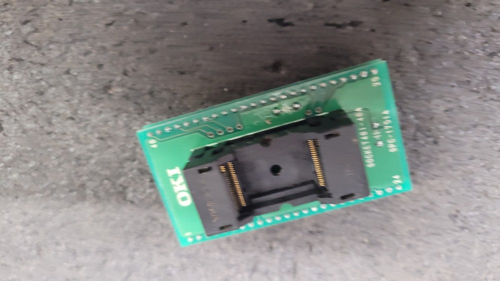 Rare OKI Socket 48I-48A SPC-1751A TSOP48 to DIP IC Chip Programming Adapter