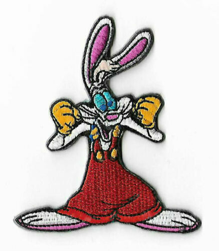 Roger Rabbit 3" Tall Iron/Sew On Embroidered Patch