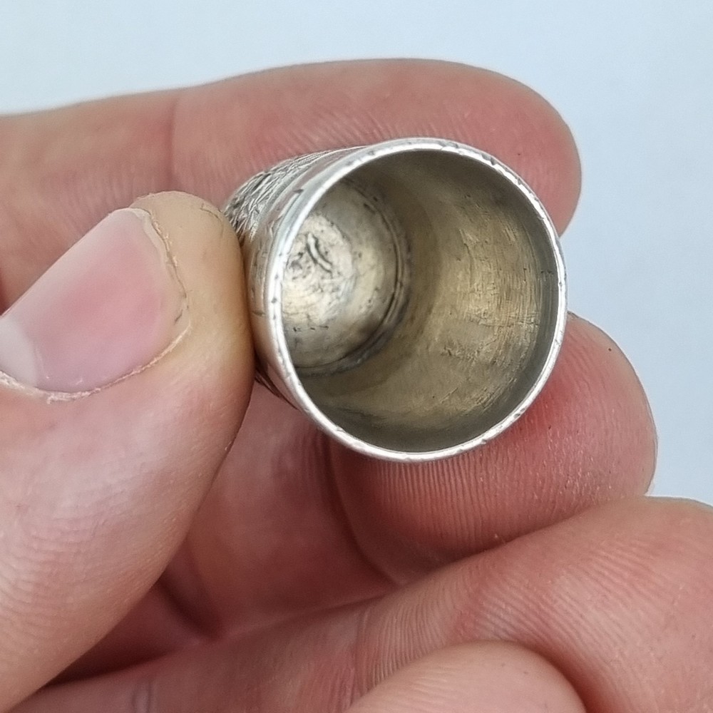 Antique Solid Silver Thimble Birmingham 1928 Henry Griffith & Sons