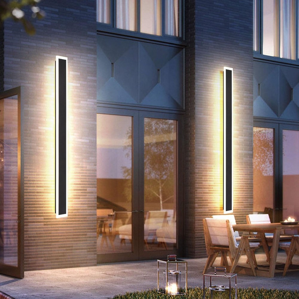 39 Inch Outdoor LED Wall Light 2 Pack Warm White