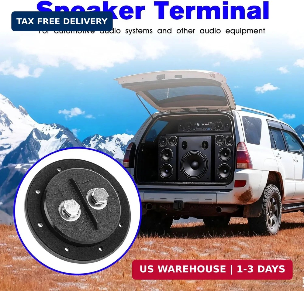 Replacement Speaker Box Terminal, Car Subwoofer Box Terminal for Speaker Termina