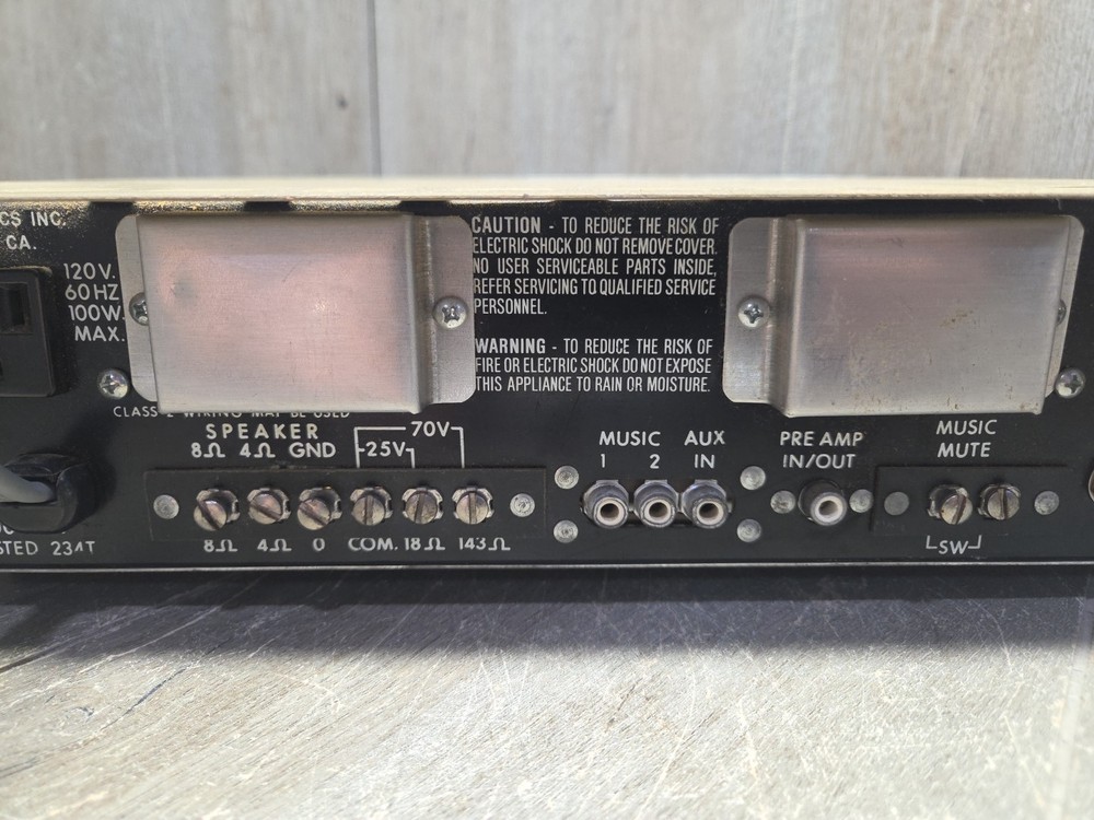 RAYMER 800-35A SOLID STATE MICROPHONE PREAMP / MIXER (Untested)