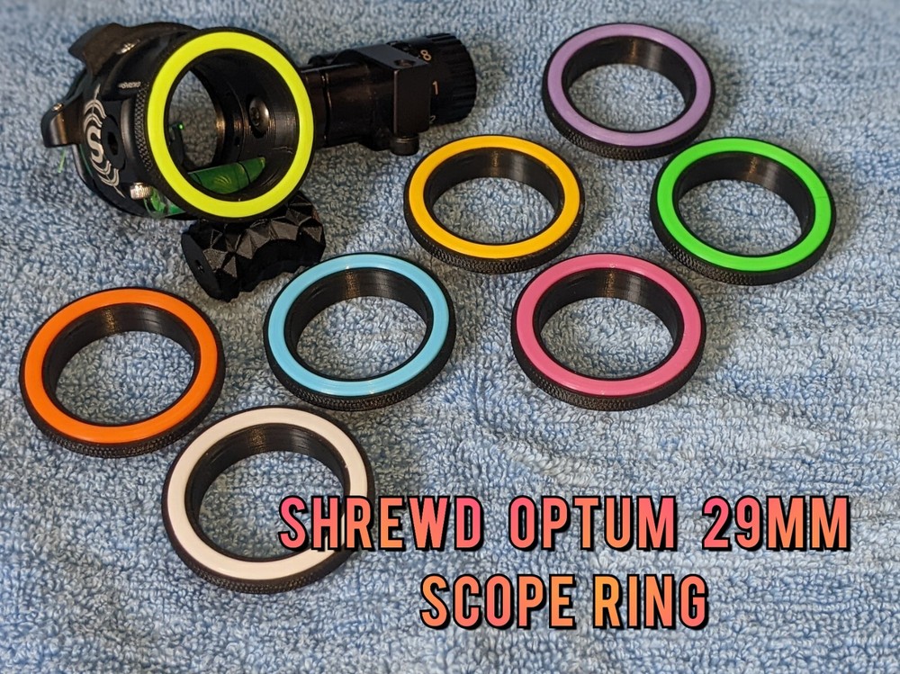 *** Fits Shrewd Optum 29mm Scopes *** Peep Centering Ring Indicator