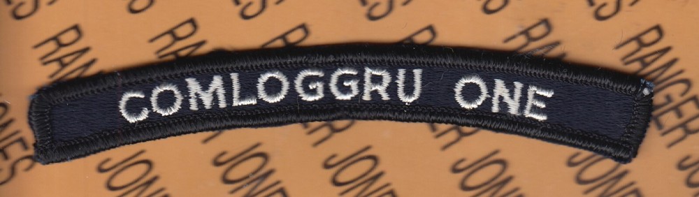 USN Navy COMLOGGRU ONE Commander Logistics Group 1 tab 5" patch m/e