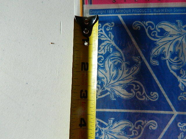 Armour Rub N Etch Stencils Leaf Corners glass acid etching