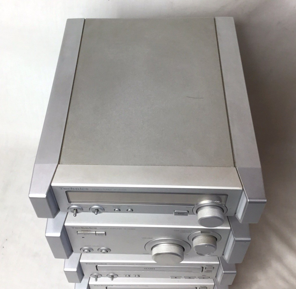 Technics SC-HD505 Mini Stereo System Blue Lights Complete w/ Remote Manual Cords