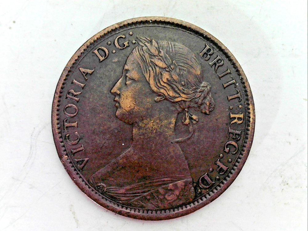1861 Newbrunswick Half Cent from Canada.