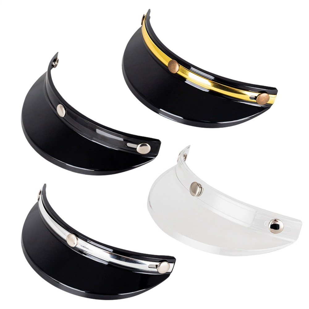 Motorcycle Helmet Cover Visor Shield ,3 Snap-Button Visor Flip-Up  Wind Shield