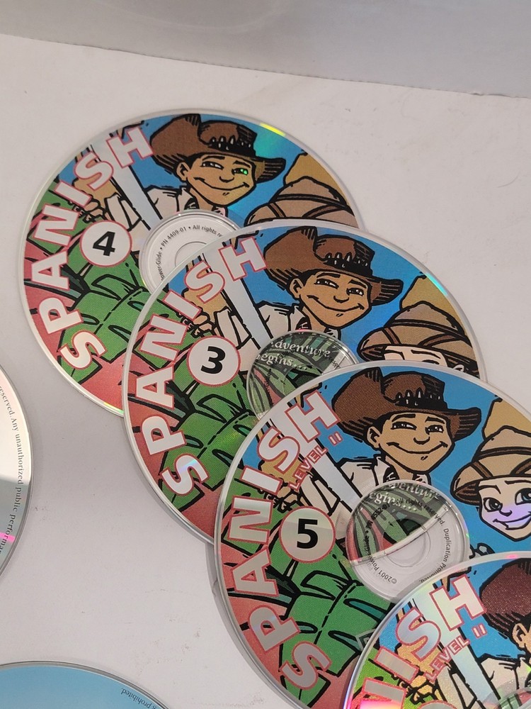 35 Spanish Loose Language PC CD-ROMs & Audio CDs - Living Language Learning