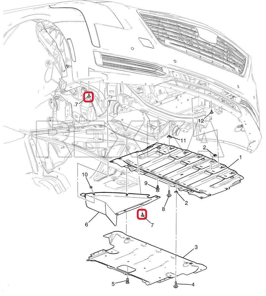10 or 20pcs Fender Liner Splash Shield Bolt Screw 11548270 Compatible with GM...