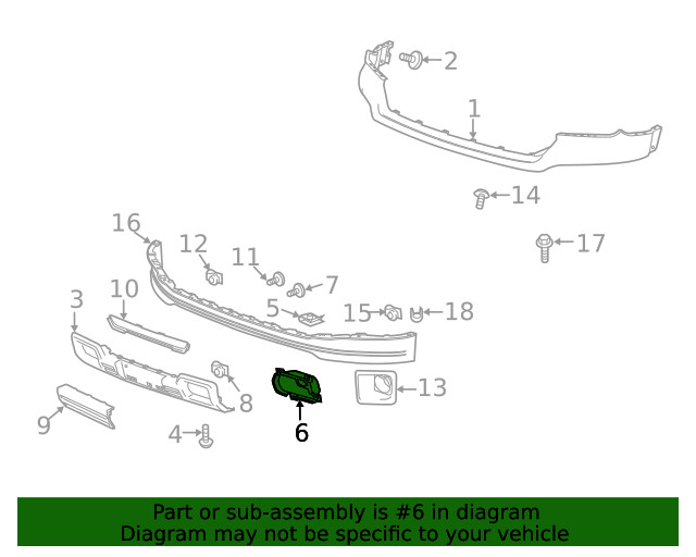 Genuine GM Front Driver Side Tow Hook Cover 22949964