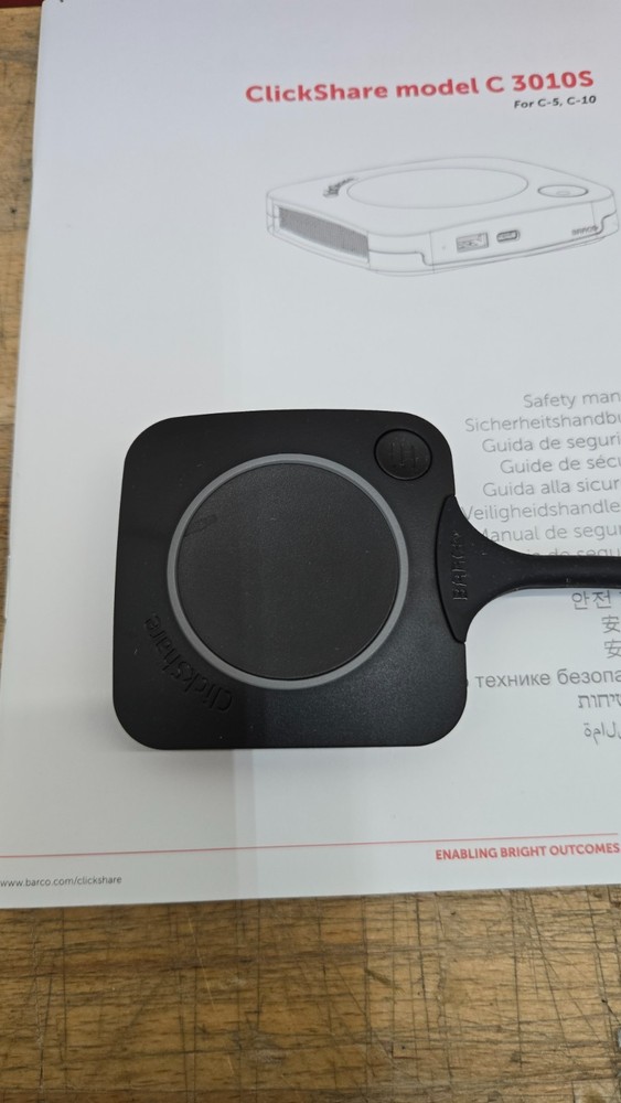 Barco ClickShare C-5, C3010S Presentation Unit, Dongle, Power Supply