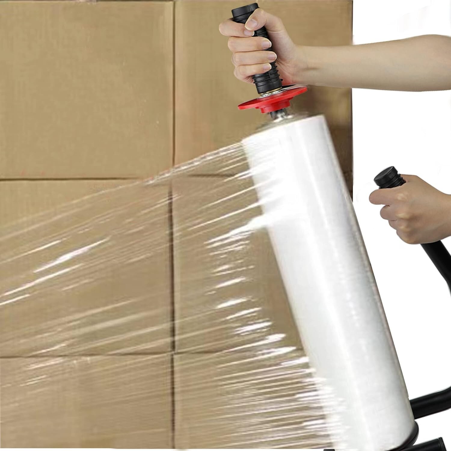 Stretch Film Dispenser Handheld Shrink Wrap Handle Machine Adjustable 18" to 20"