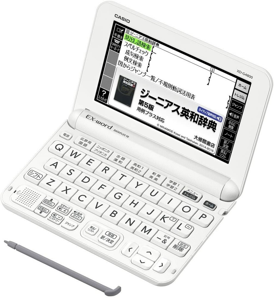 Casio Electronic Dictionary EX-Word XD-G4800WE White