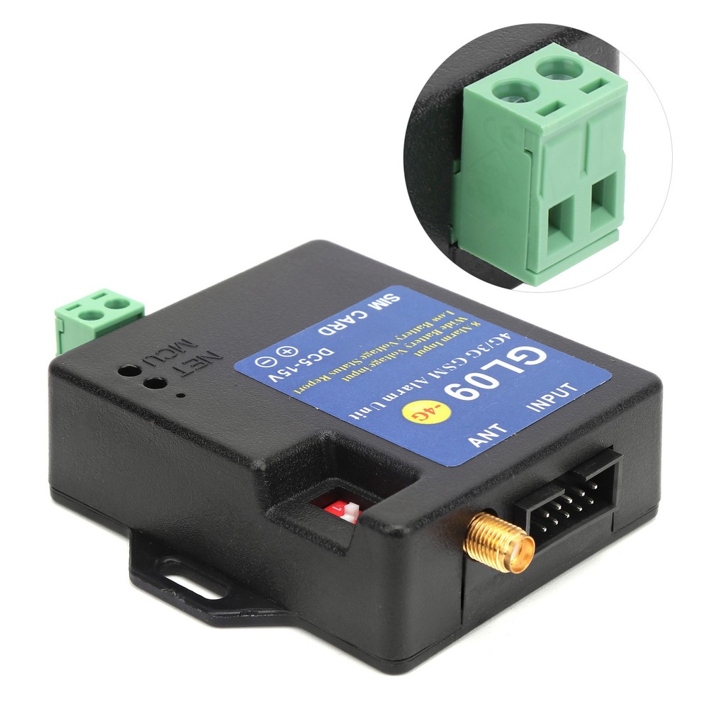 US Plug 4G/3G/GSM Alarm Security System Alert Module 8‑Channel Input Low Con Fit