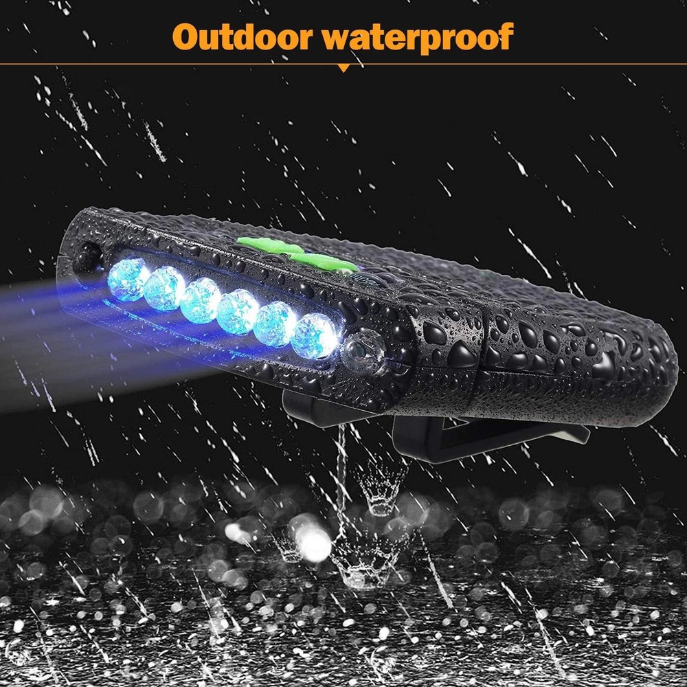 USB Rechargeable Hat Clip Light with Power Indicator for Reading Close Work