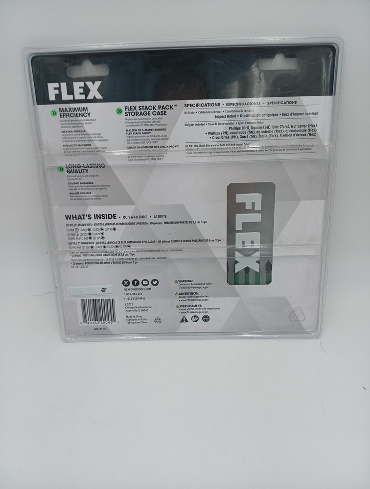 FLEX STACK PACK 1/4-in Impact Driver Bit (29-Piece)