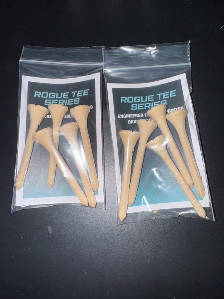 Rogue Tee Series - 40pak [3D Printed Golf Tees]