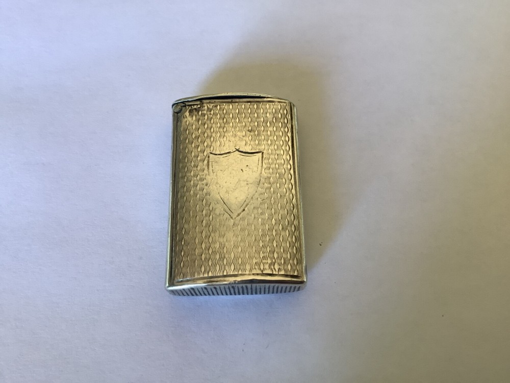 Antique silver Vesta case Victorian Vesta Frederick marson