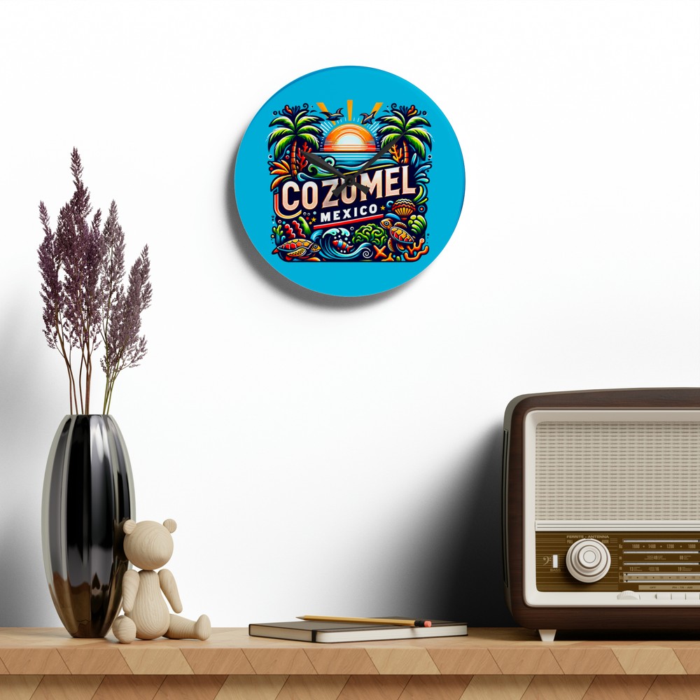 Cozumel Mexico Wall Clock (Acrylic)
