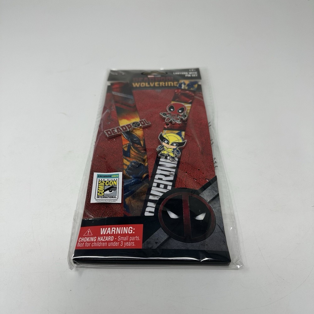 Monogram Deadpool & Wolverine Lanyard Pin Set SDCC 2024 LE 700 Marvel SEALED