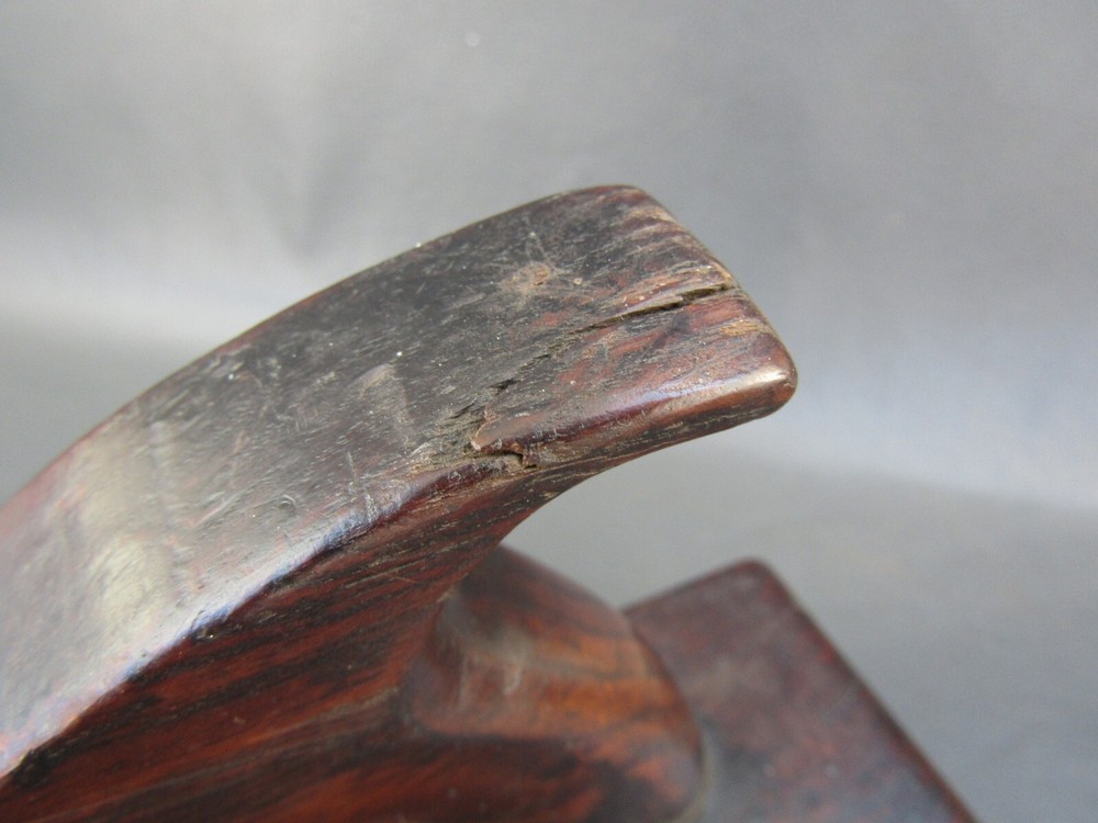 Wooden 16" jack plane vintage old tool with offset handle