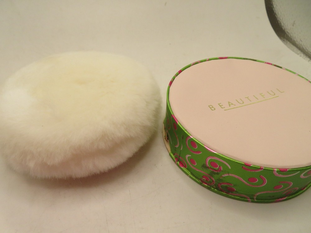 Vintage Estee Lauder Dusting Powder Box With Puff
