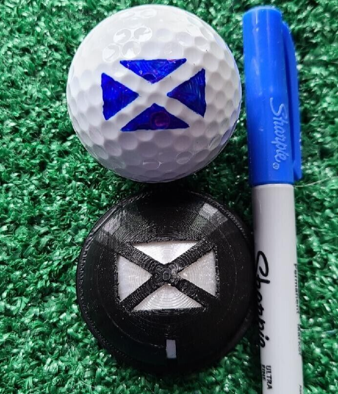 Golf Ball Marker Custom Stencil + Alignment Line and Circle. CREATE YOUR OWN!!!