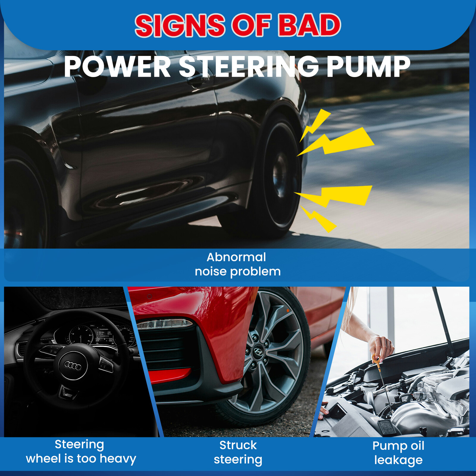 Power Steering Pump for 00-06 BMW 323i 325i 328Ci 330i 330Ci 2.5L 2.8L 3.0L