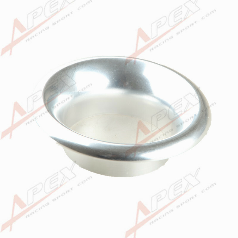 4" UNIVERSAL VELOCITY STACK FOR COLD/RAM ENGINE AIR INTAKE/TURBO HORN SILVER
